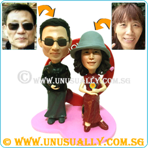 Custom 3D Lovely Shanghai Couple Figurines